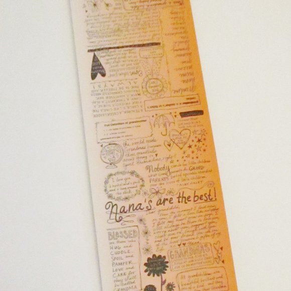 NWT! Demdaco Poetic Threads by Lori Siebert Grandma Rectangle Scarf, Peach Ombre - Picture 4 of 13